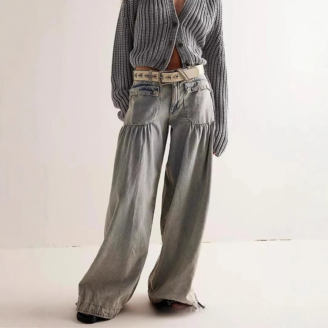 Zélie Wide-Leg Vintage Denim Jeans