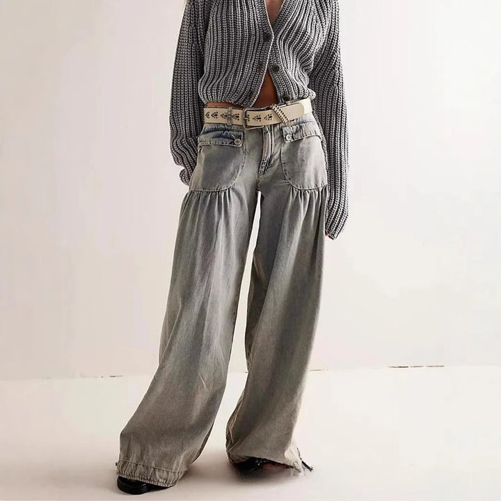 Zélie Wide-Leg Vintage Denim Jeans