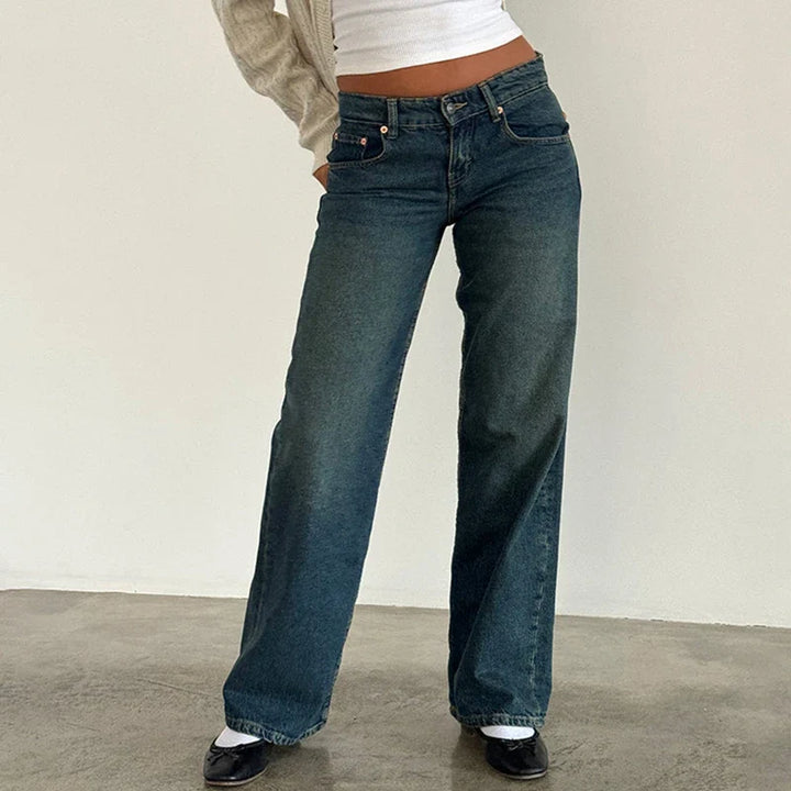 Miley Low-Waist Wide-Leg Jeans