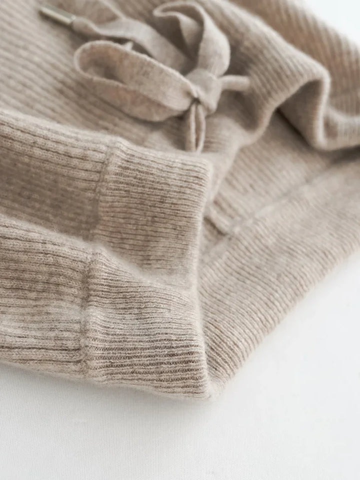 Elara Wool Knitted Wide Leg Pants