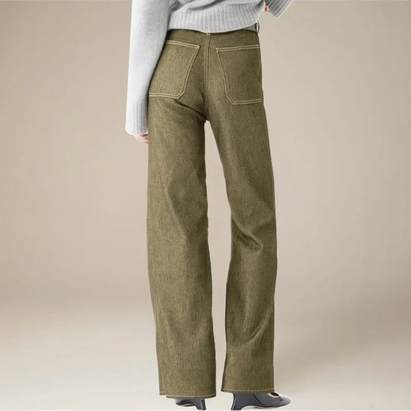 Aurelia Pocket Detail Wide-Leg Jeans