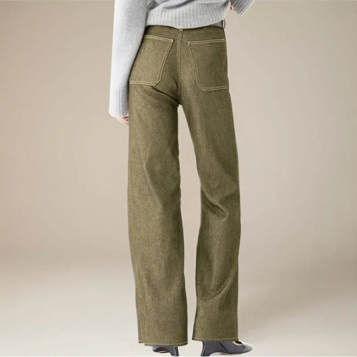 Aurelia Pocket Detail Wide-Leg Jeans