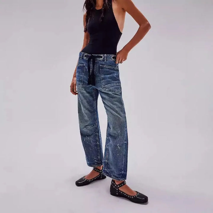 Elodie Artisan Drawstring Jeans