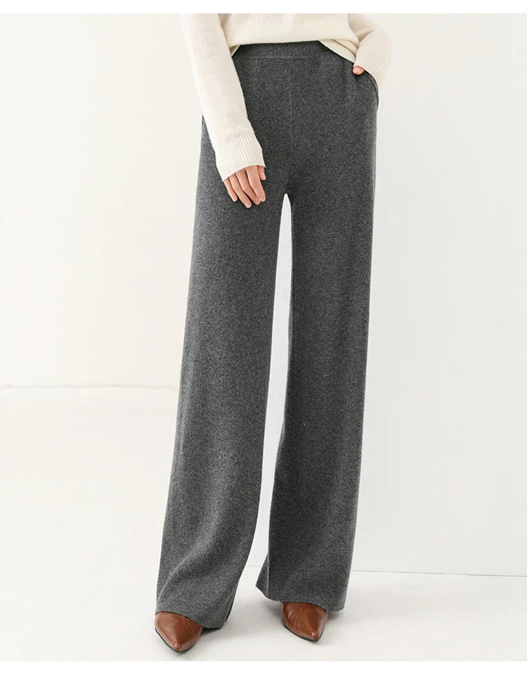 Mireya Merino Wide-Leg Lounge Pants