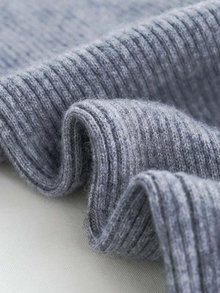 Elara Wool Knitted Wide Leg Pants