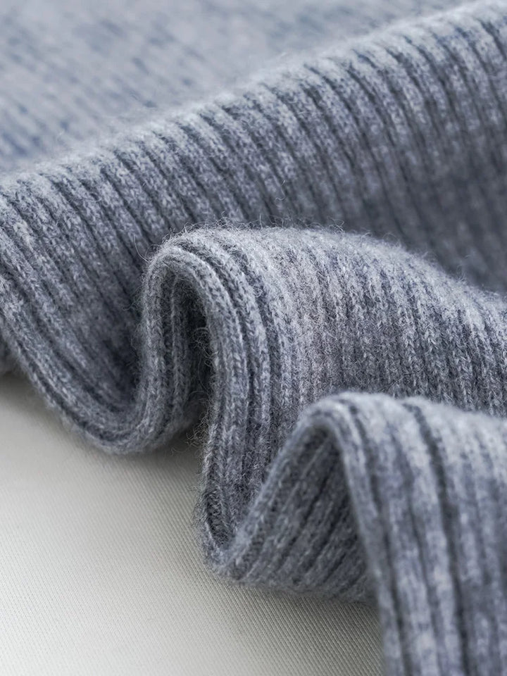 Elara Wool Knitted Wide Leg Pants