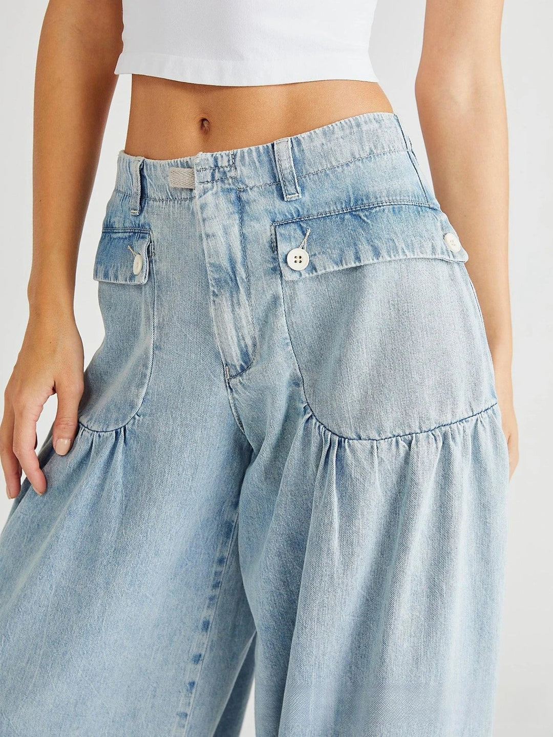 Zélie Wide-Leg Vintage Denim Jeans
