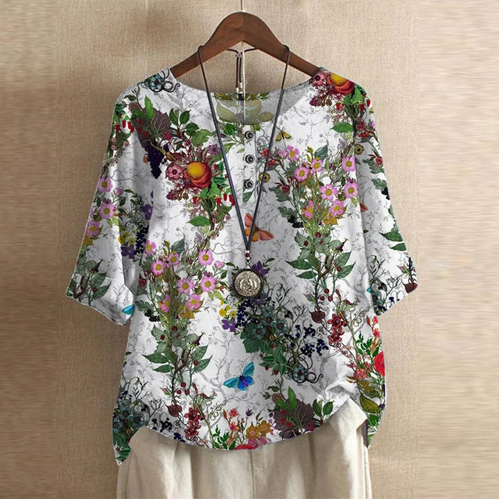 Anya Retro Floral Blouse