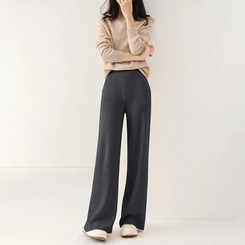 Mireya Merino Wide-Leg Lounge Pants