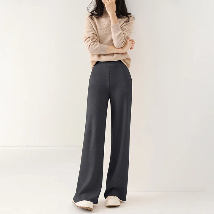 Mireya Merino Wide-Leg Lounge Pants