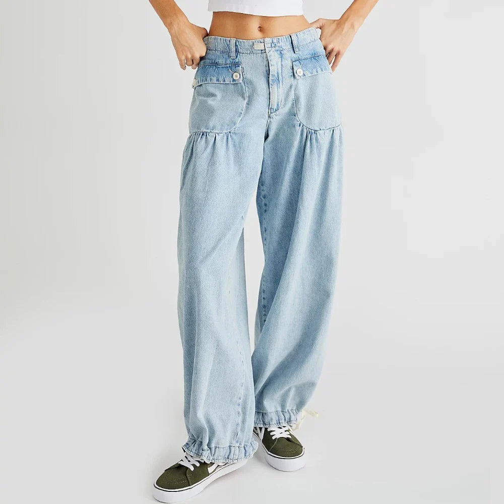 Zélie Wide-Leg Vintage Denim Jeans
