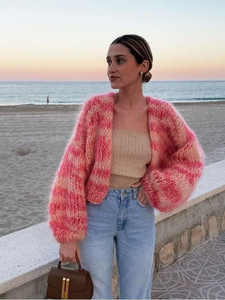Priscilla Cropped Knit Sweater