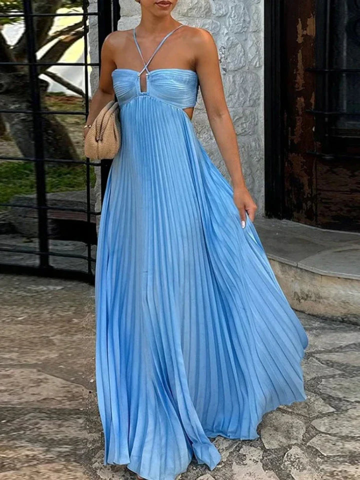 Irene Pleated Maxi Dress