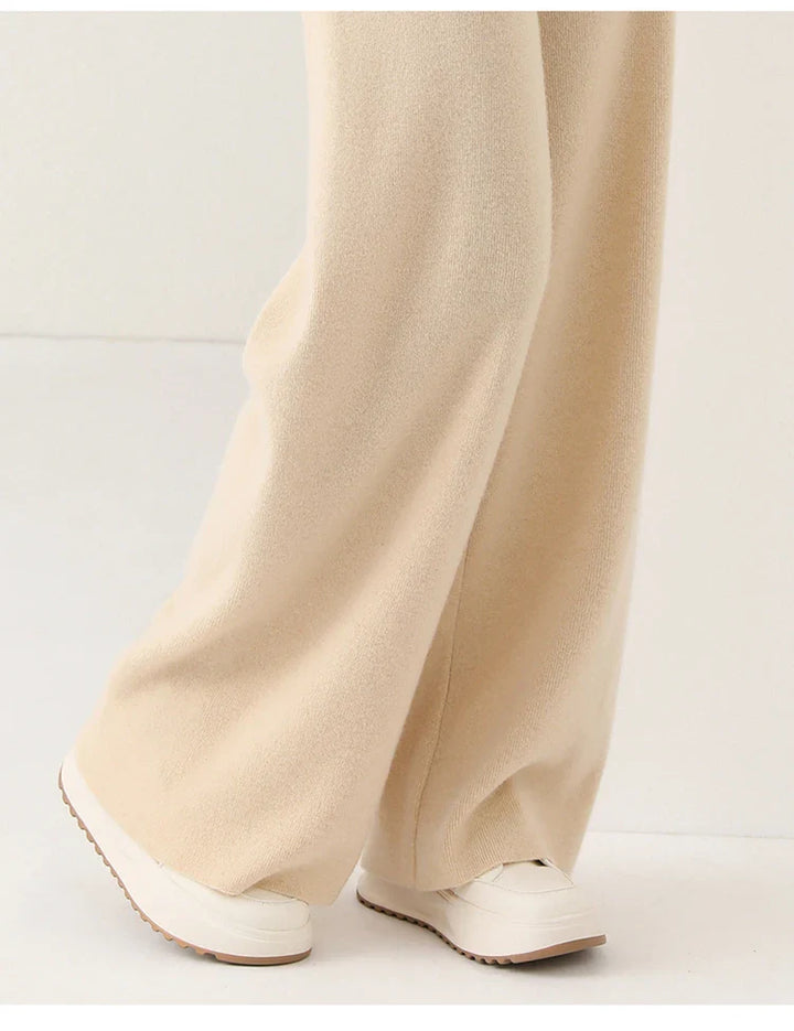 Mireya Merino Wide-Leg Lounge Pants