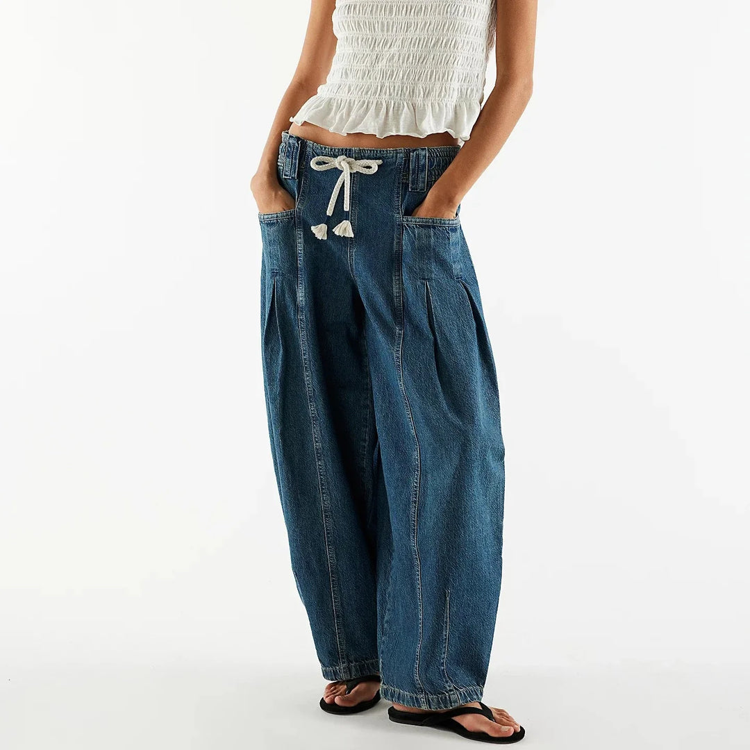 Auren Drawstring Denim Trousers