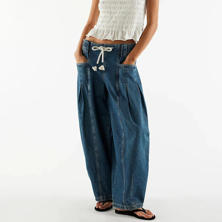 Auren Drawstring Denim Trousers
