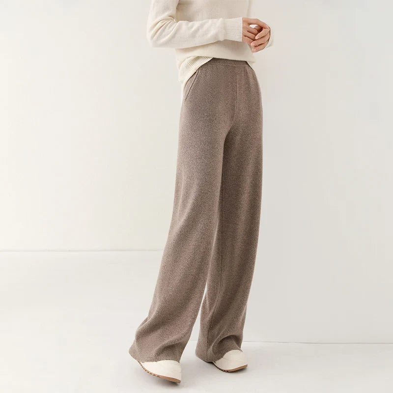 Mireya Merino Wide-Leg Lounge Pants