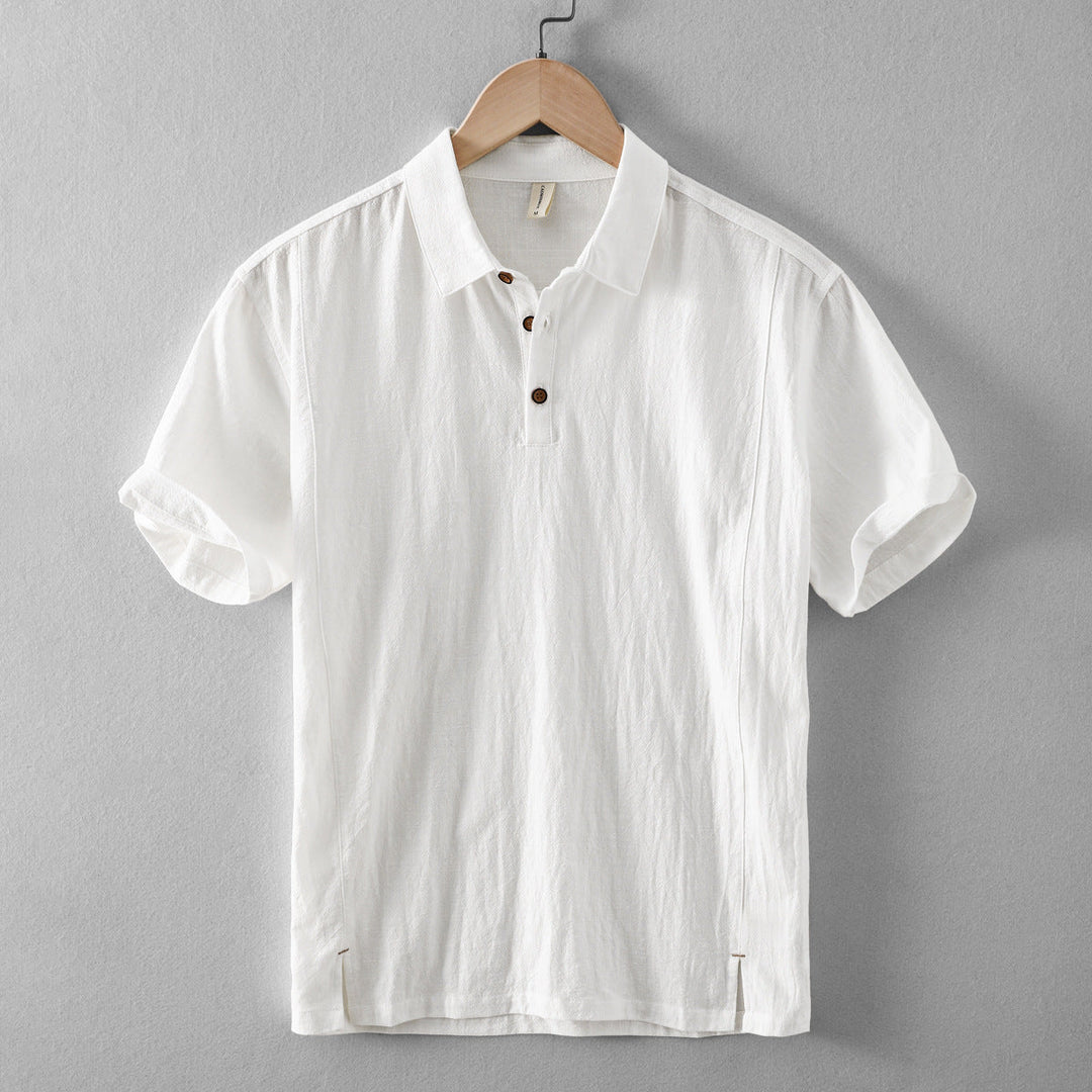 Nico Linen Blend Pull-On Shirt