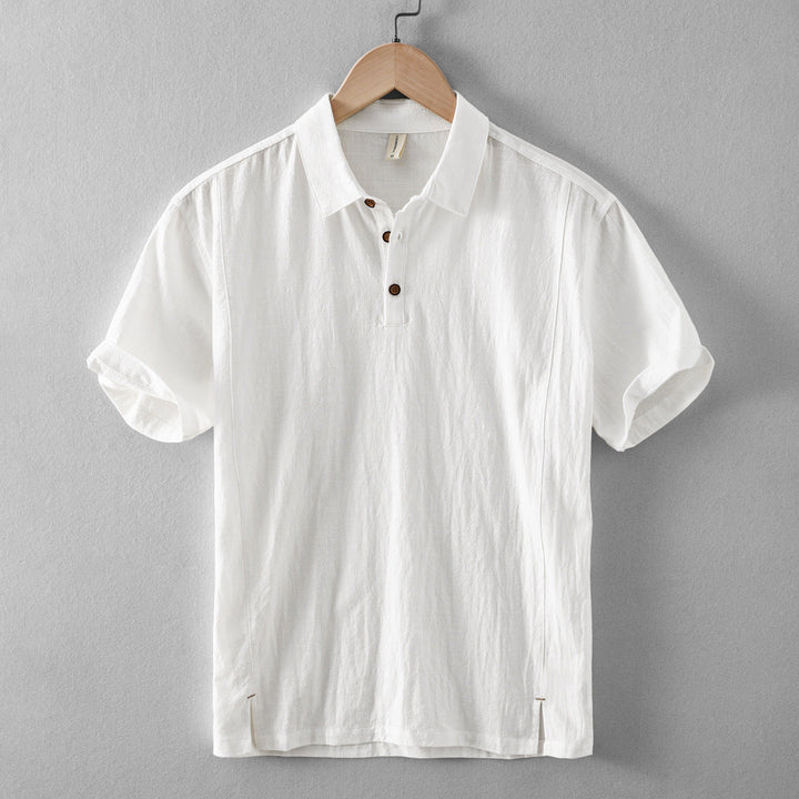 Nico Linen Blend Pull-On Shirt
