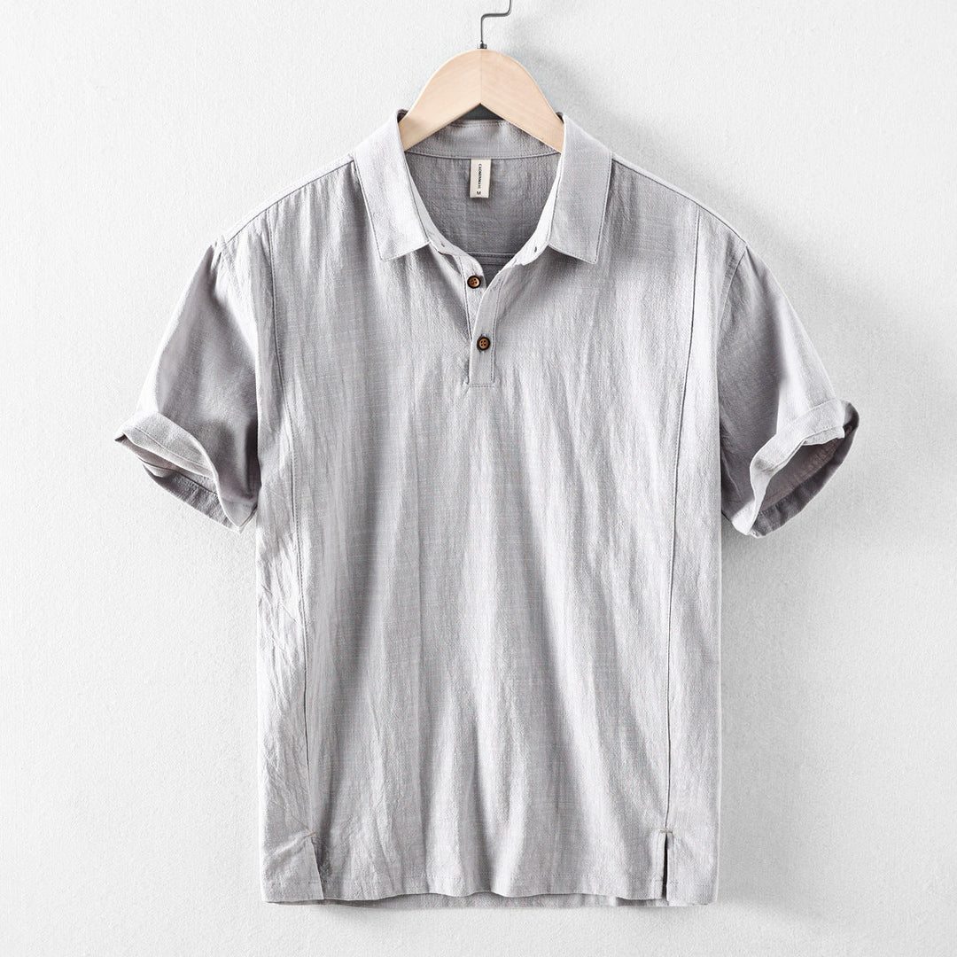 Nico Linen Blend Pull-On Shirt