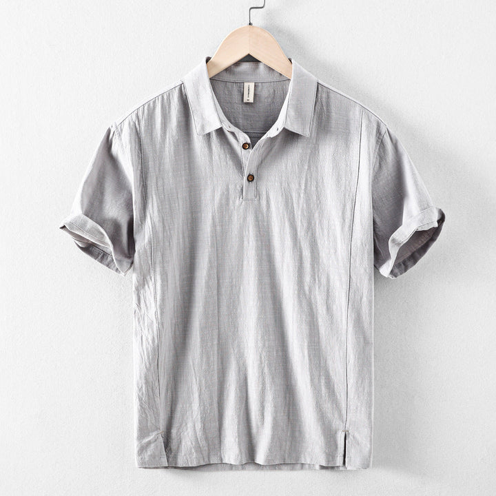 Nico Linen Blend Pull-On Shirt
