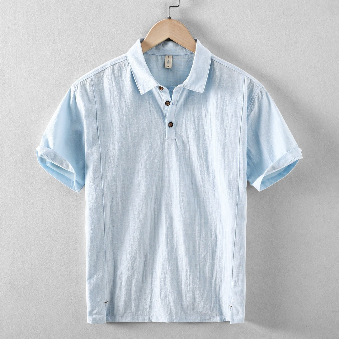 Nico Linen Blend Pull-On Shirt