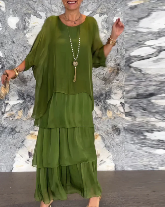 Kali Tiered Flowing Maxi Dress