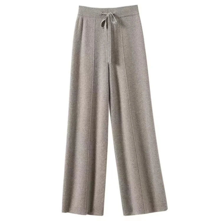 Elysia Merino Wool Wide-Leg Trousers