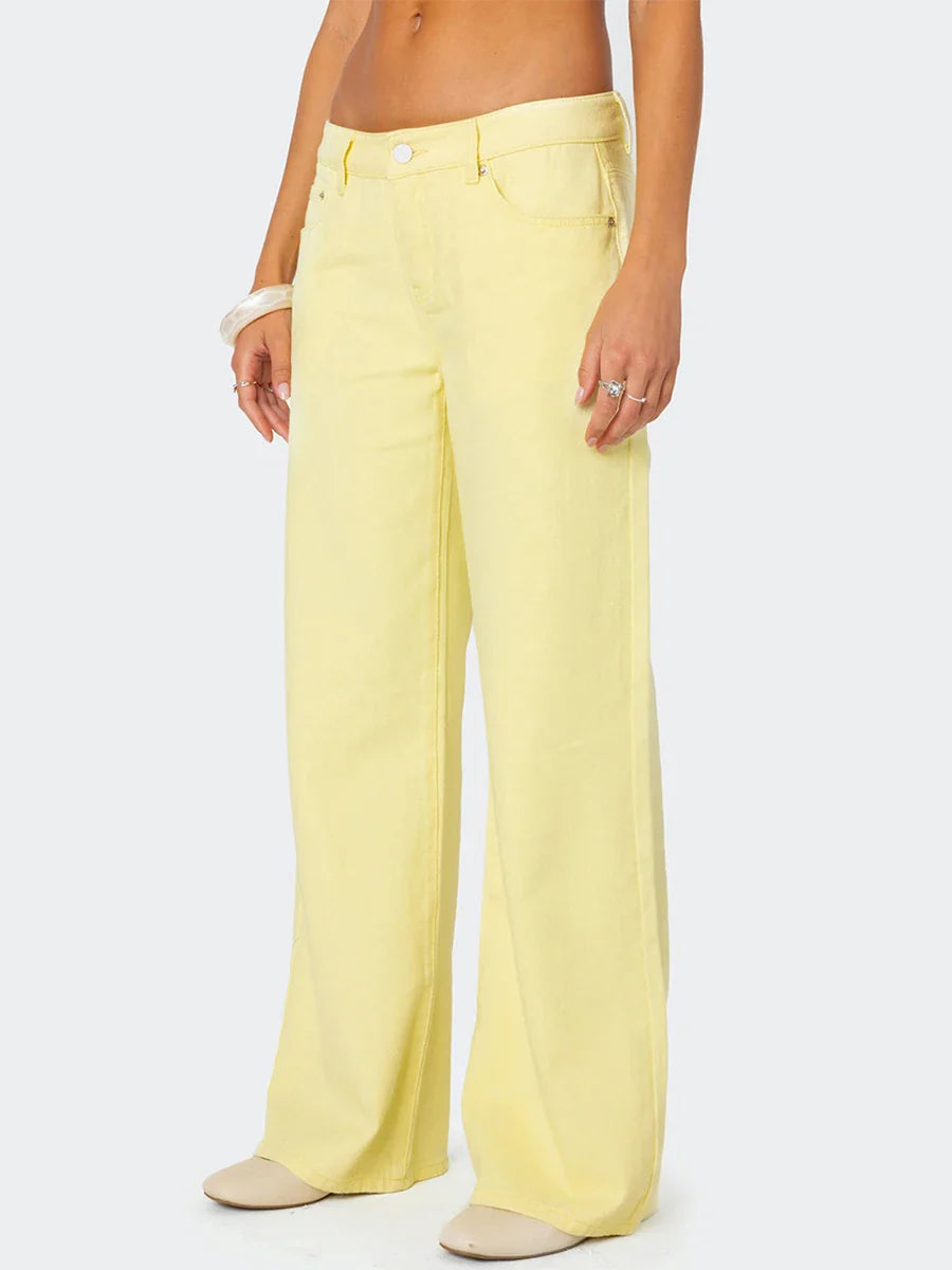 Delphine Straight-Leg Denim Jeans