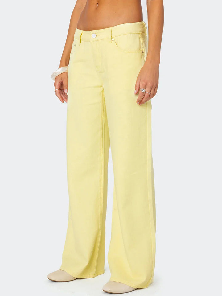 Delphine Straight-Leg Denim Jeans