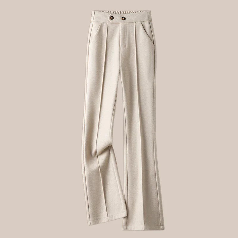 Mirelle Wool-Blend Flare Trousers