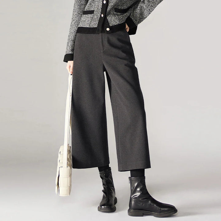 Elowira Wool Wide-Leg Trousers