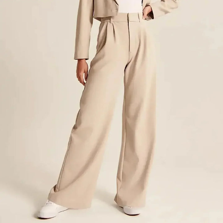 Alessia Tailored Wide-Leg Trousers
