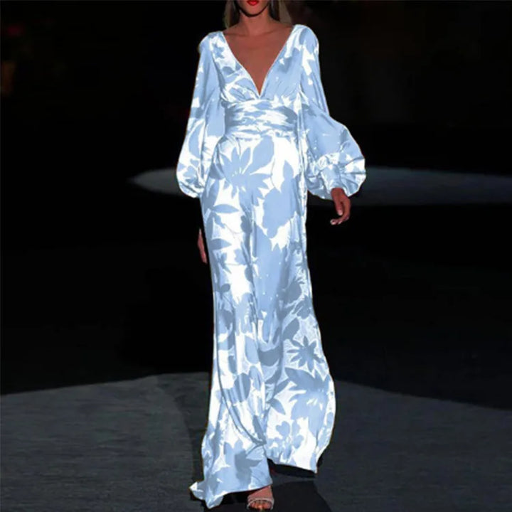 Felicia Flowy V-Neck Maxi Dress