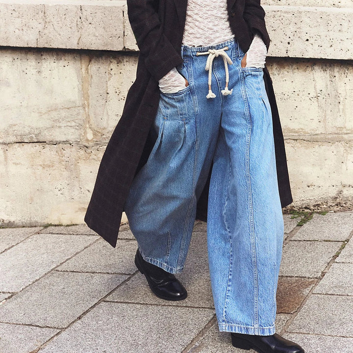 Auren Drawstring Denim Trousers