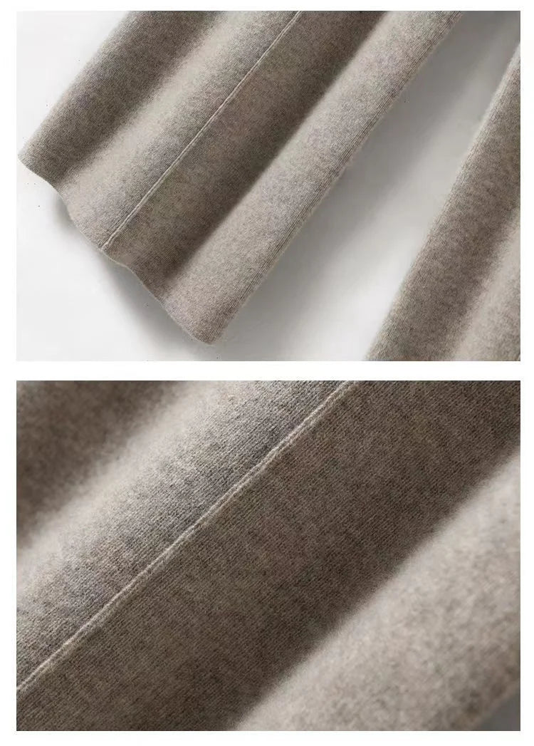Elysia Merino Wool Wide-Leg Trousers