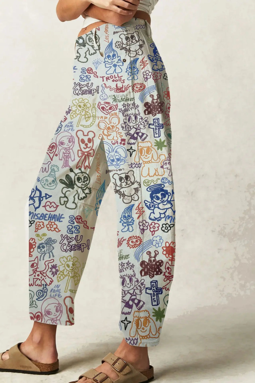 Virelle Tapestry Wide-Leg Jeans