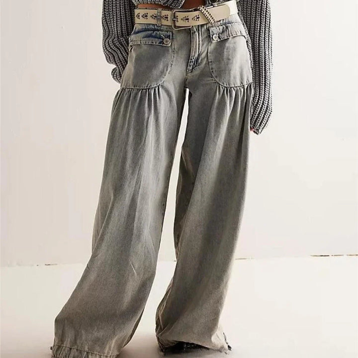 Zélie Wide-Leg Vintage Denim Jeans