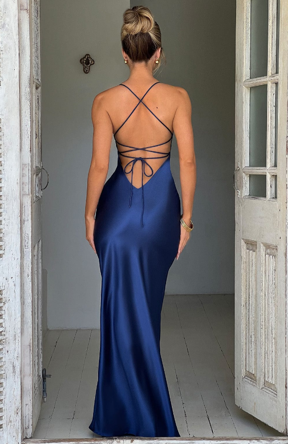 Lilly V-Neck Slit Maxi Dress