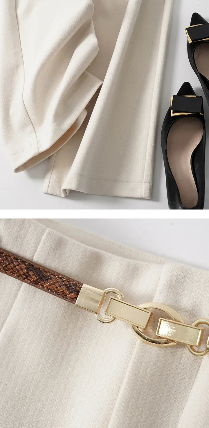 Virella Wide-Leg Wool Trousers