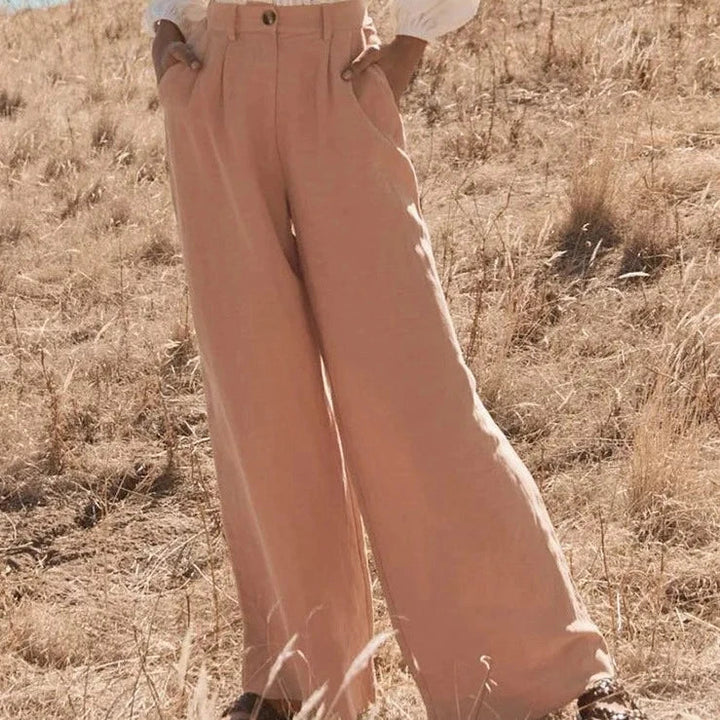 Solenne Linen Summer Trousers
