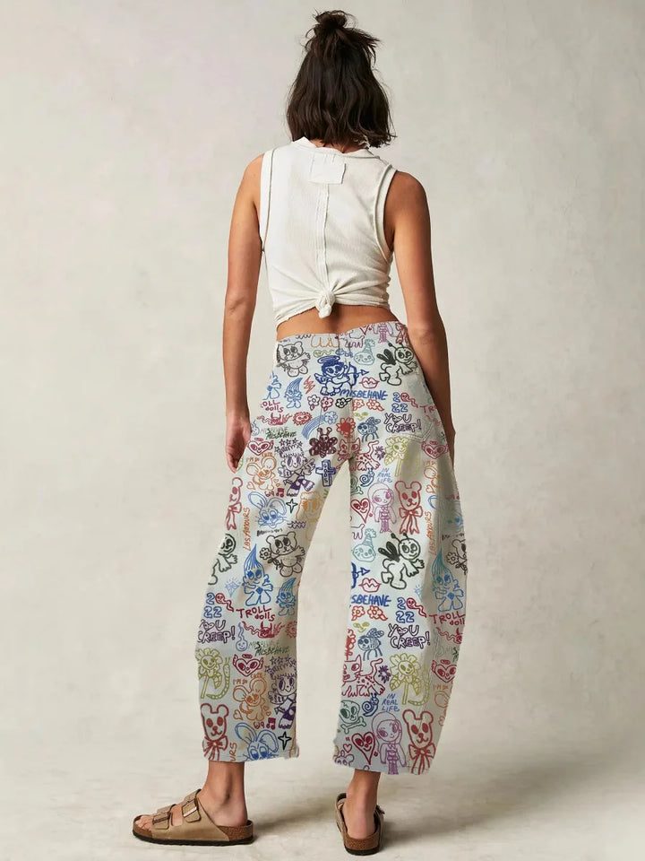 Virelle Tapestry Wide-Leg Jeans