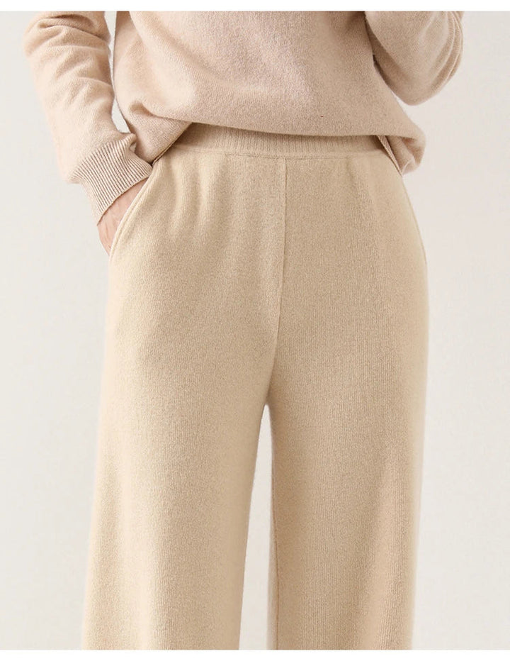 Mireya Merino Wide-Leg Lounge Pants