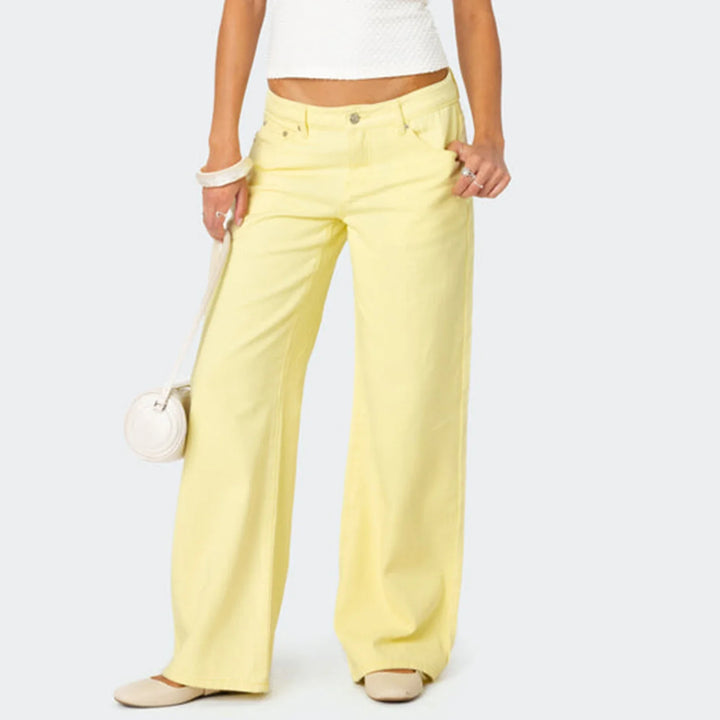Delphine Straight-Leg Denim Jeans