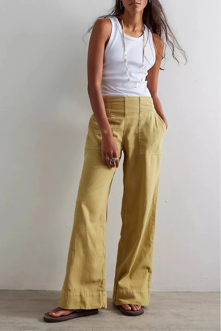 Solène Wide-Leg Denim Jeans