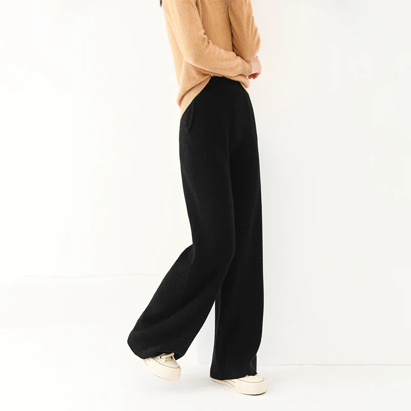Mireya Merino Wide-Leg Lounge Pants