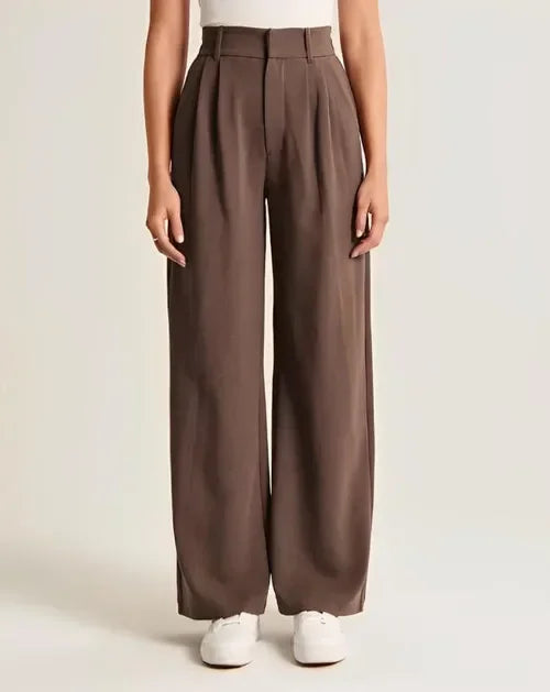 Alessia Tailored Wide-Leg Trousers
