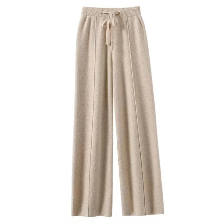 Elysia Merino Wool Wide-Leg Trousers