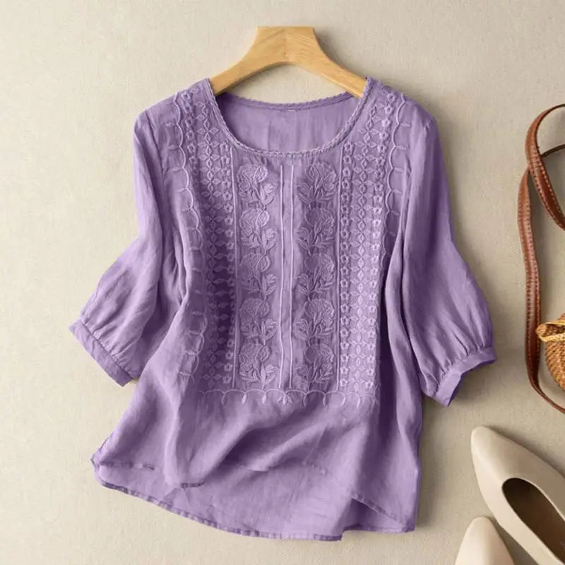 Sonia Embroidered Relaxed Blouse