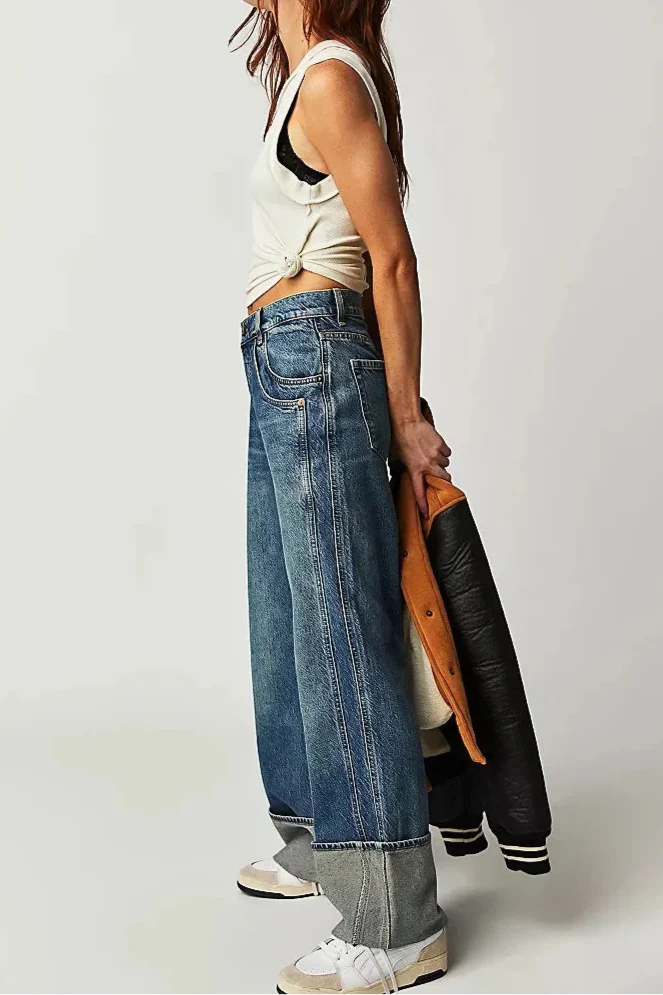 Sienna Vintage Straight-Leg Denim Jeans